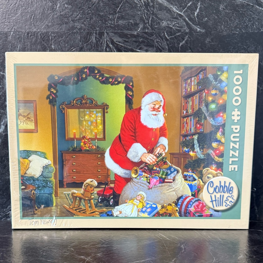 COBBLE HILL Tom Newsom “Santa Always Delivers” 1000 Pieces Puzzle